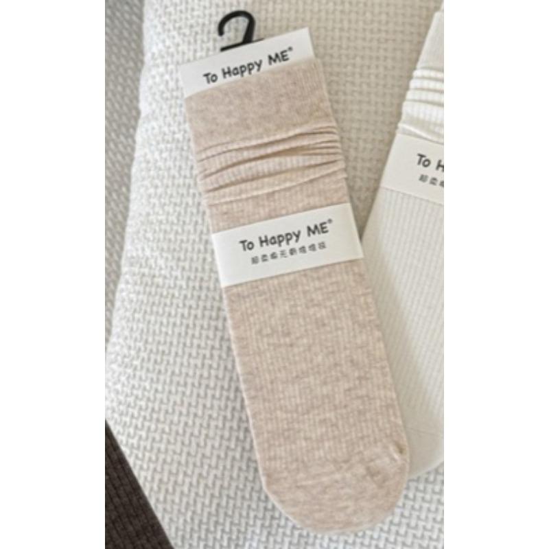 Ladies Fall Casual Miscellaneous Vertical Lines Preppy Style Boneless Breathable Tube Stack Socks
