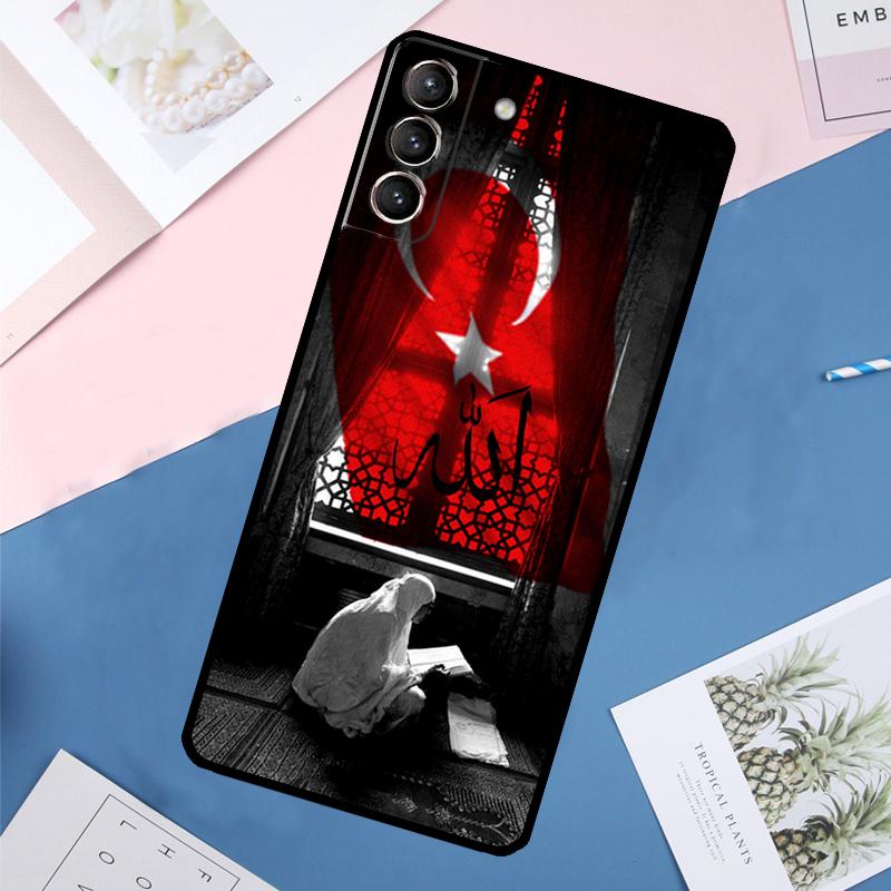 Turkey Turkish Flag Case For Samsung Galaxy S24 S23 S22 Ultra S20 S21 FE S8 S9 S10 Plus Note 10 20 Ultra Cover