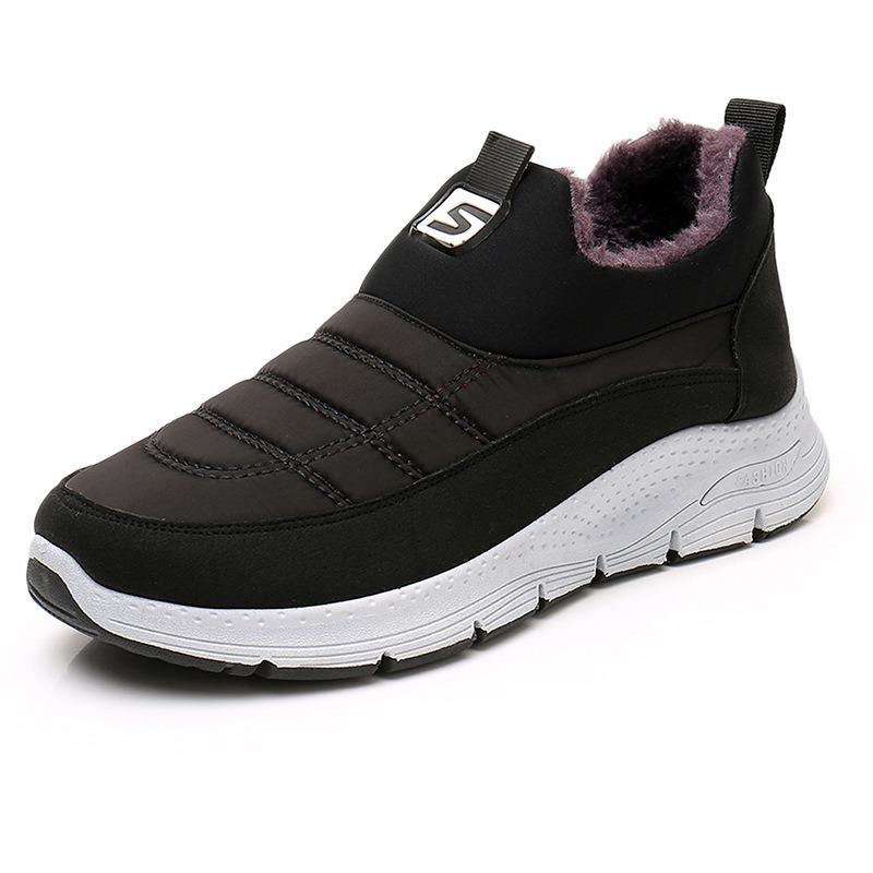 

Зимняя женская хлопковая обувь с набивкой и утолщением, пекинские тканевые туфли, женские хлопковые ботинки на мягкой подошве, старая обувь для ходьбы, теплые хлопковые туфли женские 41