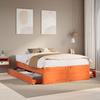 VidaXL Bed Frames Without Mattress with Drawers 140x190 Cm Pine Wood, Bedroom Furniture, Double Bed, Bed Base, Bed, 3308818