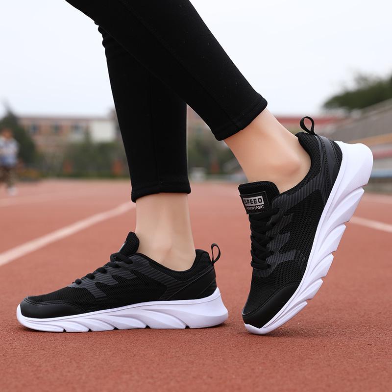 Summer Women's Mesh Is Breathable Super Light, Stomach Fitness Outdoor Running Shoes