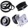 2722000270 Engine Drive Belt Tensioner Idler Pulley Serpentine Belt Kit Compatible for Mercedes-Benz C300 C350 E350 E550 ML550 SLK350