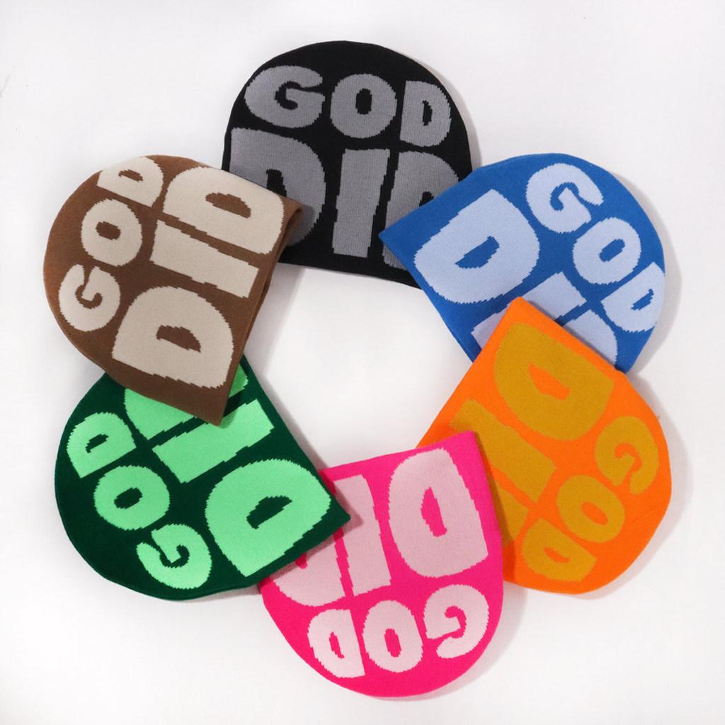 Fashion Letter Pattern Women Casual Warm Knitted Hat For Urban Street Fashion And Cold Weather