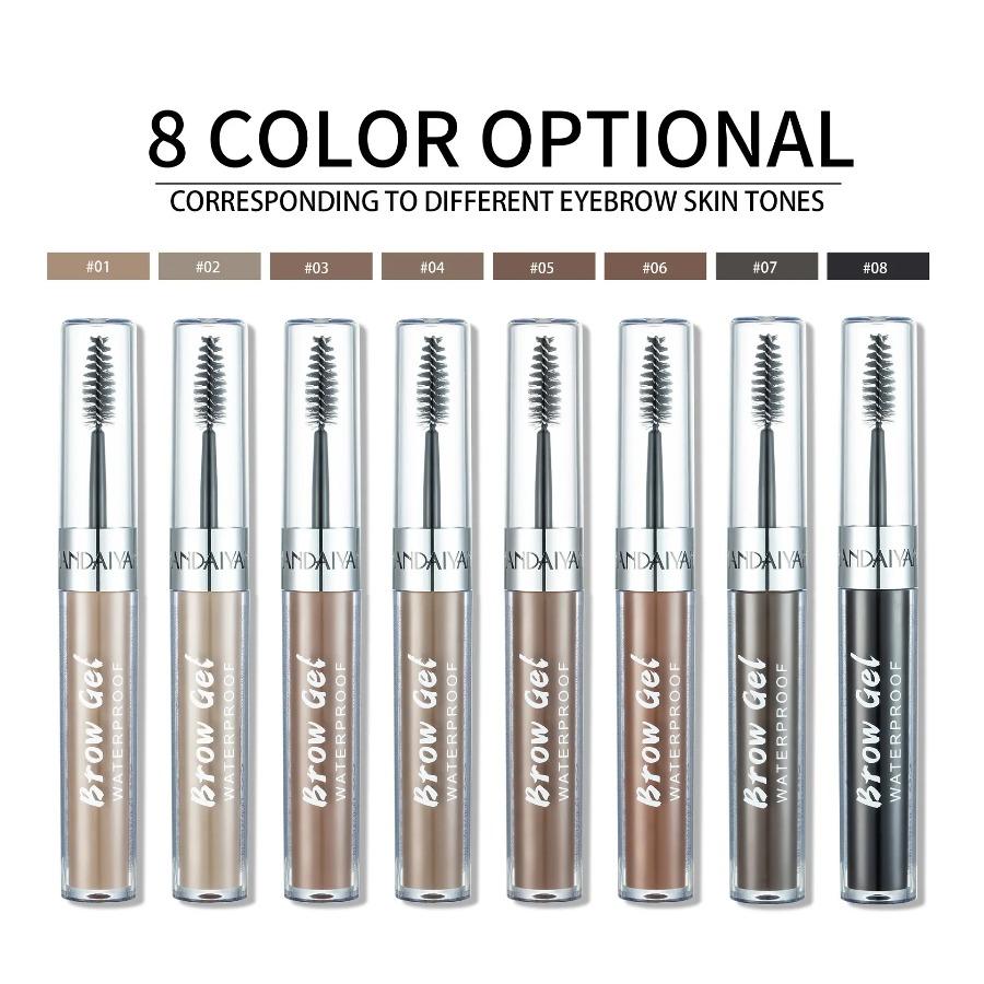 HANDAIYAN Gel de Tatuaje para Cejas Semi-permanente Impermeable Duradero Tinte para Cejas Marrón Negro Crema para Teñir Cejas Maquillaje para Mujeres