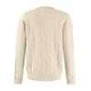 Women's Fashion Solid Colour Long Sleeve Twisted Flower V-Neck Knitwear Pullover Top Sweater