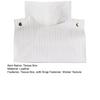 Tissue Box PU Leather Tissue Holder Smooth Dispensing Decorative Paper Towel Case Simple Style Organizer for Home Office Desktop