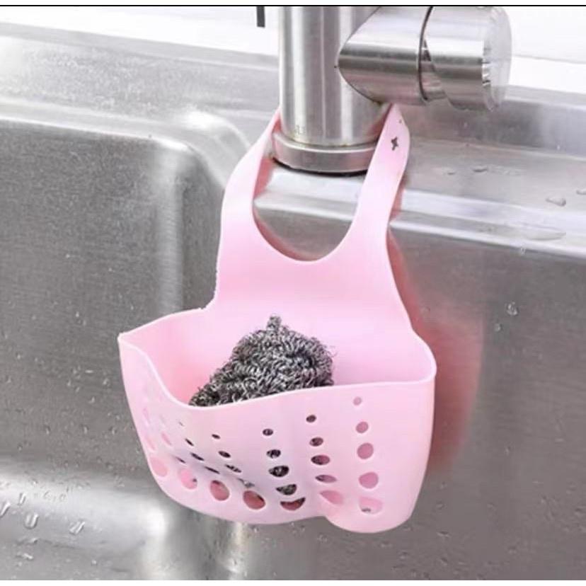 

Кошик для губок для зберігання різних речей в раковині Pink