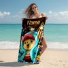 Personalized customized proof beach towel with One Piece Chopper pattern - soft, absorbent,quick-drying,perfect swimming,camping&bathing