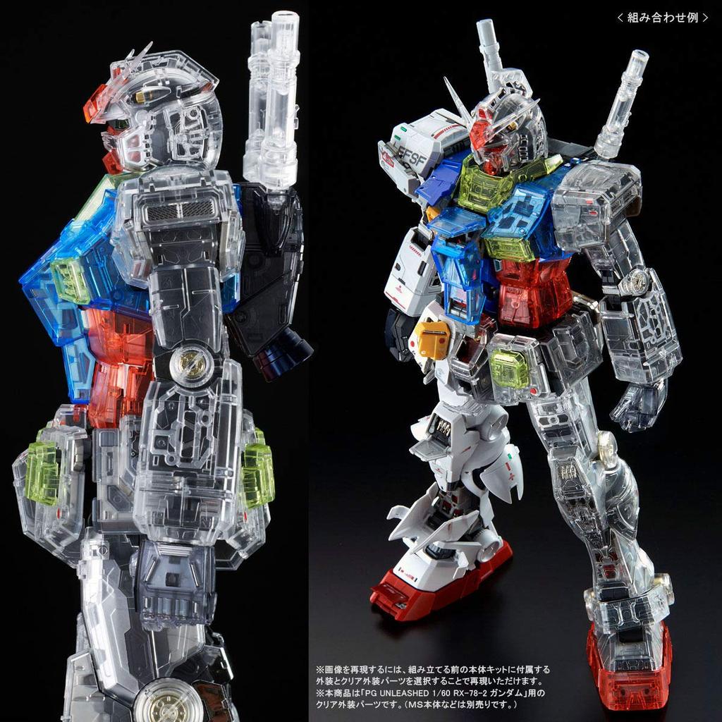 Bandai Spirits PG UNLEASHED Gundam Clear Color Body 1/60 RX-78-2