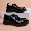 2025 vår ny affärsplattform svarta vardagsskor vardagliga läderskor höjande herrskor trend mångsidig vår