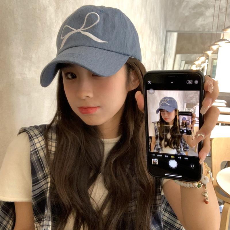 

Новые весенне-летние бантики для женщин в корейском стиле, джинсовая бейсболка для защиты от солнца one size fits all