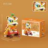 Micro-Baustein-Set Traditioneller Chinesischer Löwentanz 3D-Modell Miniatur Kulturelle Darstellung Konstruktionsspielzeug Chinesisches Neujahr