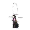 Anime Fashion Kamado Nezuko Cartoon Acrylic Keychain Pendant Charm Bag 5cm Jewelry Accessories Key Ring Gifts Toys for Friends