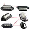 2 Teile/satz 6 LED Auto Lizenz Nummer Platte Licht Für Auto Lkw Anhänger Lampe Weiße Lampen Auto Kennzeichen Lichter YSL