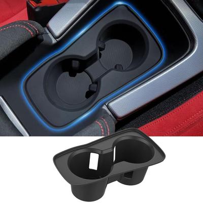Fucaten Car Cup Fits Honda Civic Type R FL5 Console Car Drink Holder TPE Material Holder, (September 2021~), Tray, Cover, Storage, (Center Console)