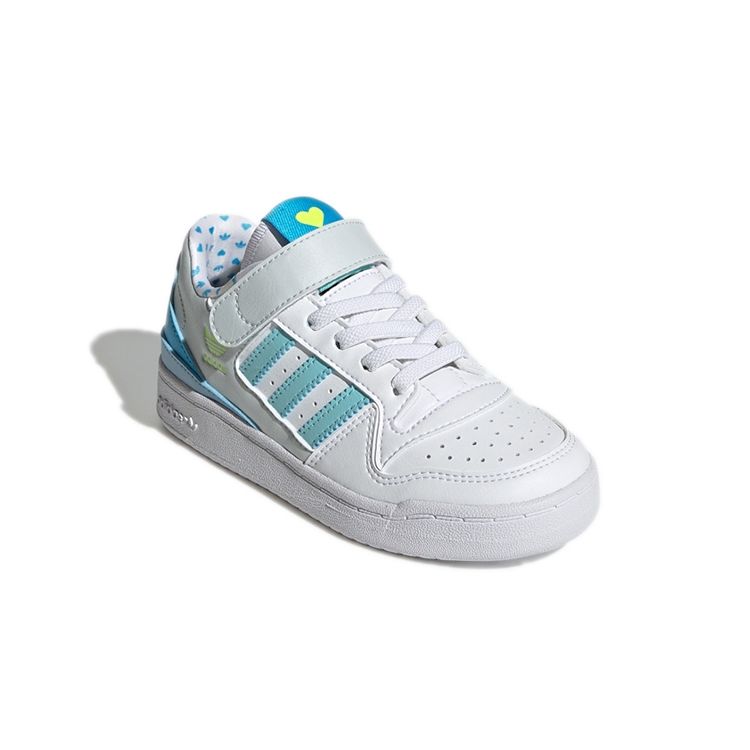 Adidas Forum Low Kleinkind Valentinstag Kinder Sneaker Weiß Wolkenweiß Sky-Rush GZ0800