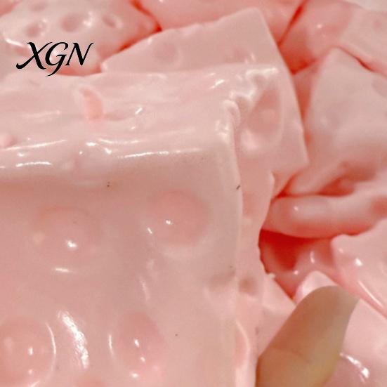 Classroom Sensory Toy Cheese Squeeze Slow Rising Stress Relief Soft Rebound Foam Texture Cube Fidget for Office Home Use