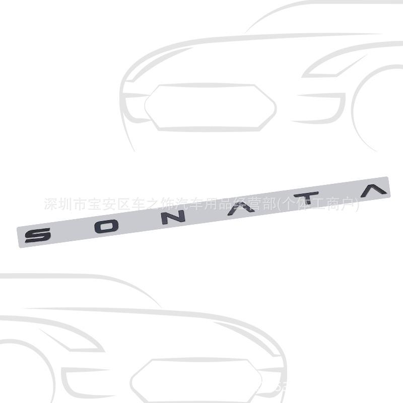 Elantra ve Sonata için Modern Alüminyum Alaşımlı Kaput Amblemi Çıkartması