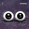 1 Pair Doll Blue Black Glass Eyes Eyeball DIY Doll Making Crafts Accessories Animal Toy Safety Eyes 8mm 10mm 12mm 14mm
