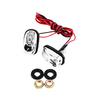 Washer Jet Nozzle 1Pair White LED Universal Windshield