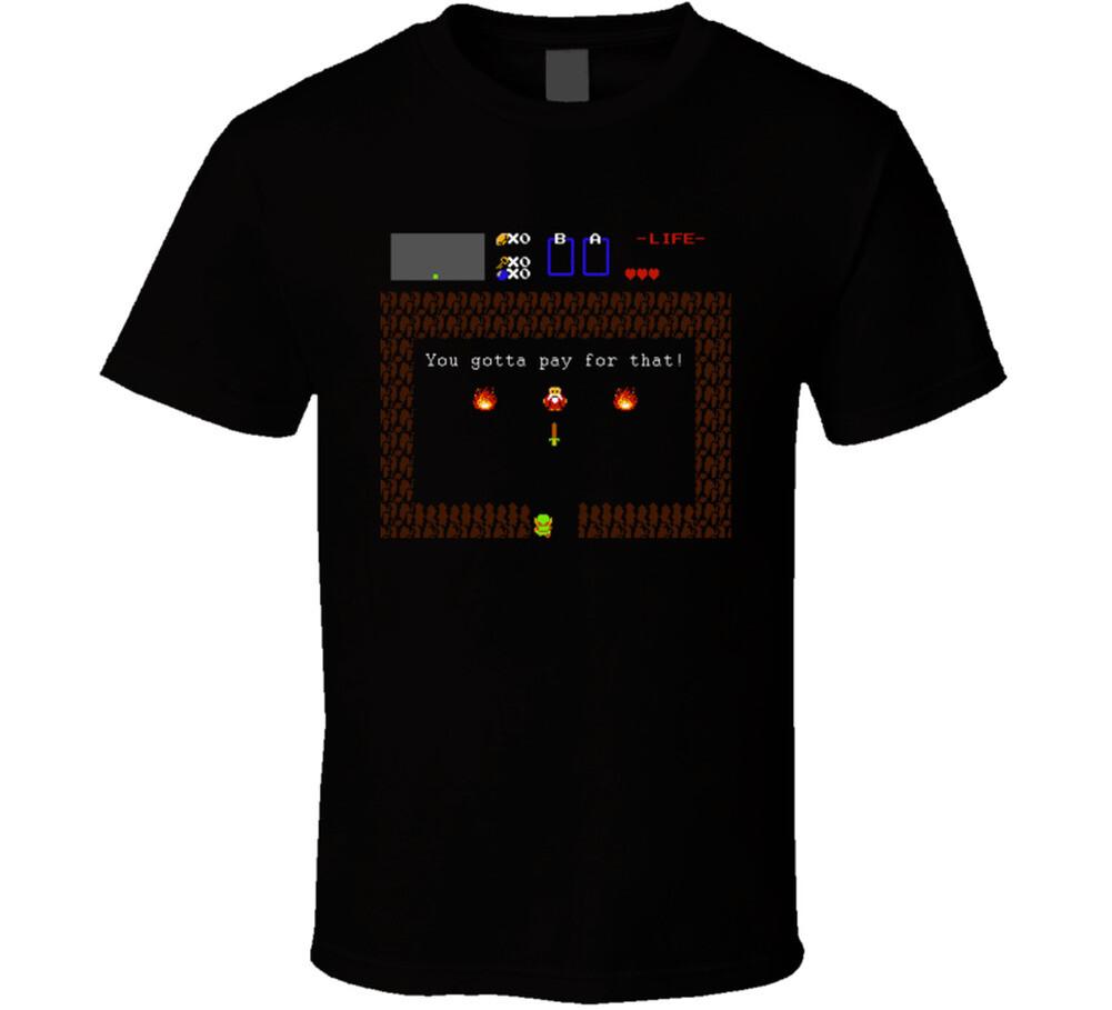 New Old School Legend Of Zelda Funny T Shirt XXXXL