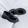 Men's Fashion Patent Leather Shoes Black Red Slip-on Oxfords Shoe Wedding Party Dress  Designer Platform Loafers Footwear