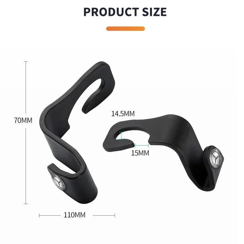 Autoaufkleber 1/2 Stück Tragbarer Auto-Sitzrückenhaken Autozubehör Innenraum Für Mercedes Benz AMG W176 W202 W204 W205 W210 W211 W212