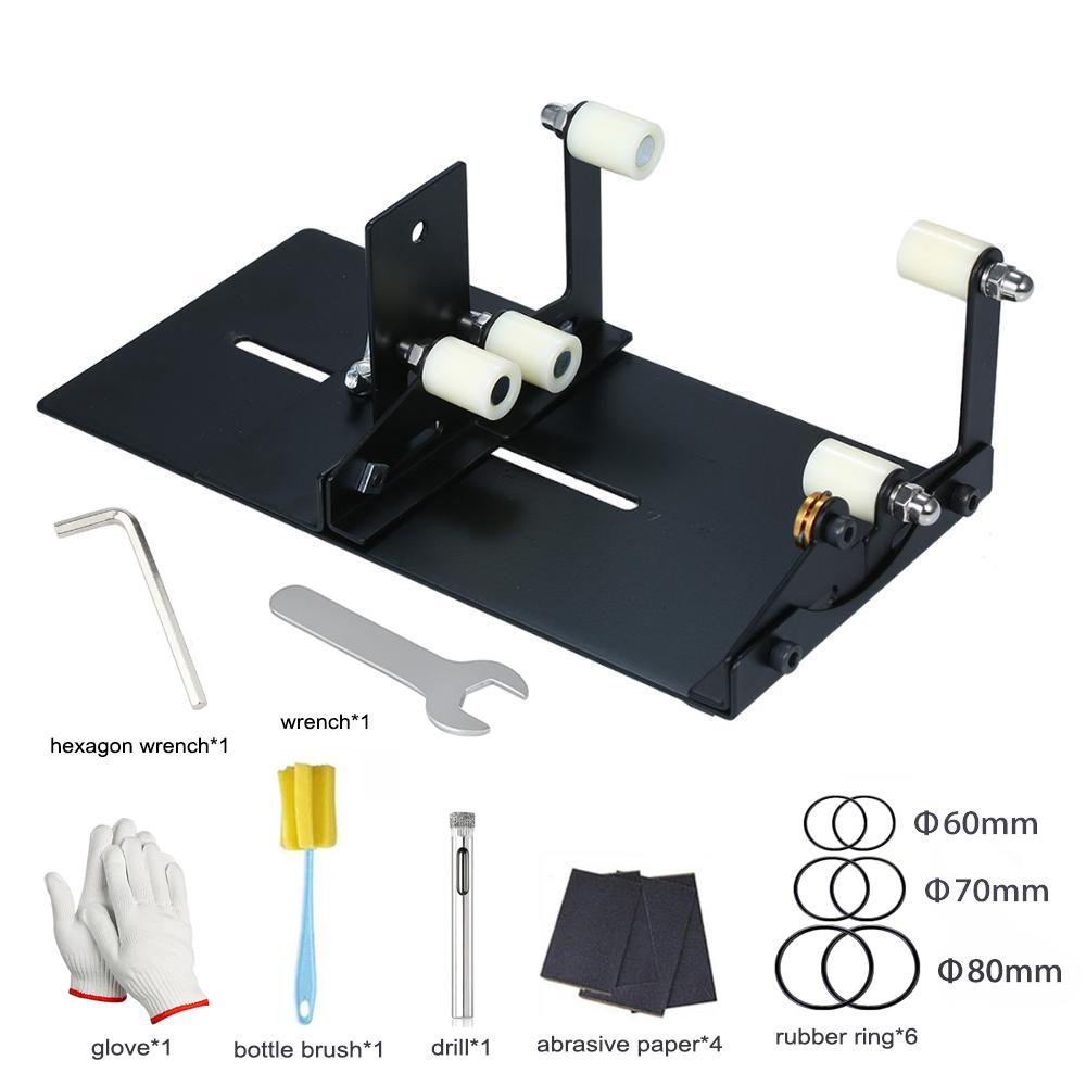 New Glass Bottle Cutter Tool Square Round Wine Beer Glass Sculptures Cutter Machine for Beer Glass Cutting Bottles Holder DIY
