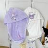 Kuromi Towel Set: Cute, Water-Absorbent, No-Shedding Bath Towel & Cap (3-Piece)