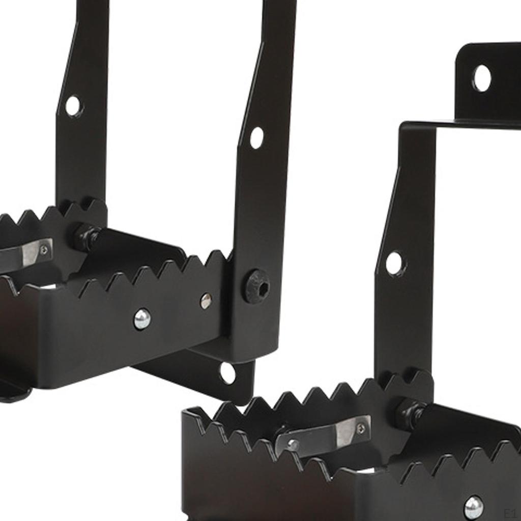 2x ATV Foot Pegs Motorcycle Accessories Black Simple Installation Repair Parts Comfortable