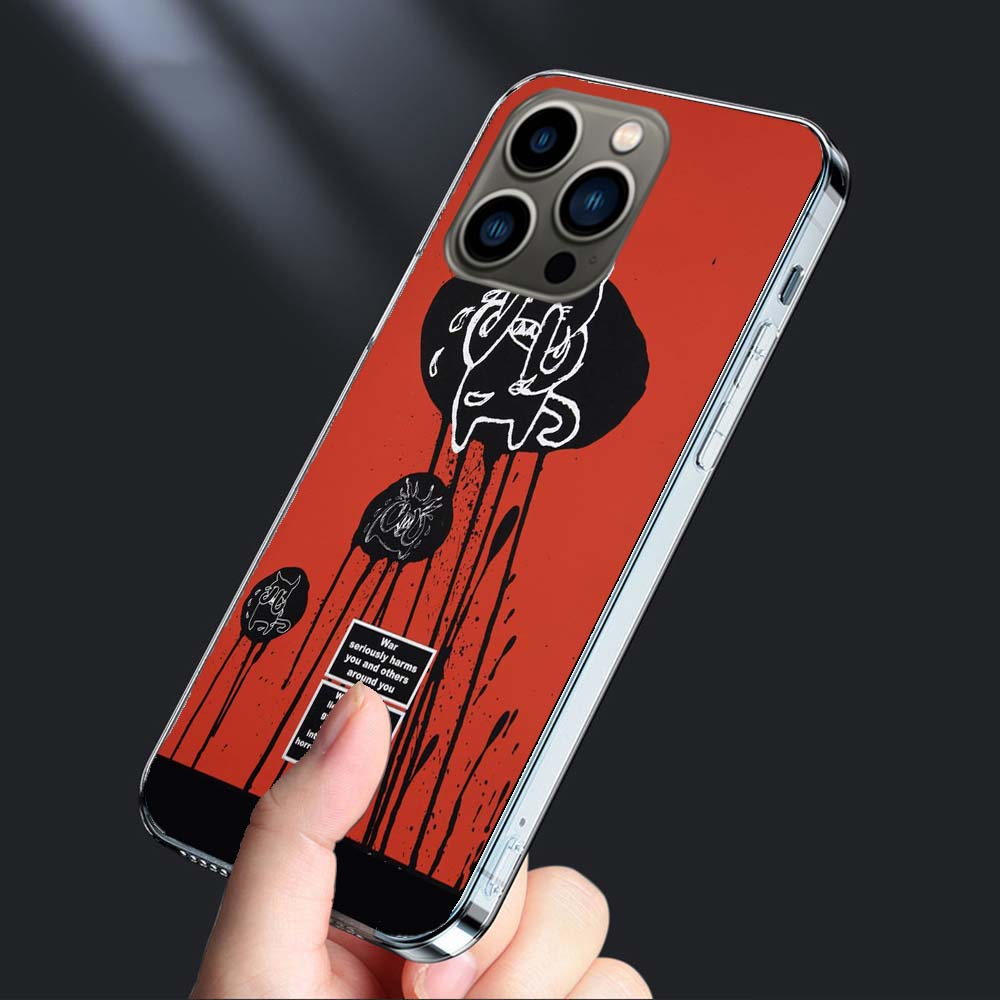 Bnad R-Radiohead Phone Case For Iphone 16E 15 Pro 14 Plus 17E 16 17 Pro Max Air 11 12 13 Mini Shockproof Capa Cute Cover TPU