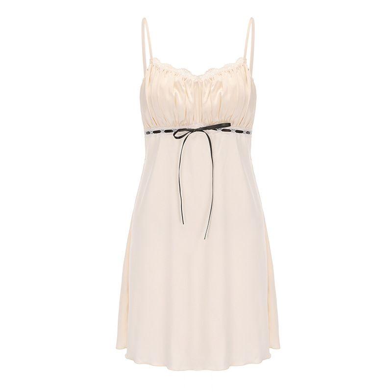 

Французская любовная песня * Кружевной сексуальный ночной халат Нежное и чистое желание Сатин Подвеска с юбкой с юбкой Нагрудные подушечки Пижама Домашняя одежда