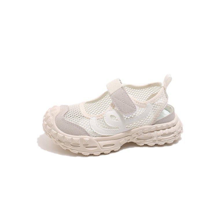 

Children s sneakers sandals 2025 summer new boys mesh hollow breathable shoes girls soft-soled beach shoes 36