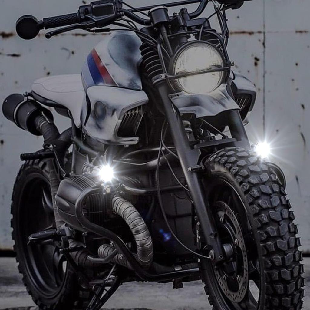 Aoling Motorcycle Fog Lamp LED Squid Ring Headlight Auxiliary Light