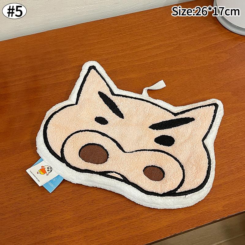 Perfect Crayon Shin Chan Hand Towel Cute Crayon Shin Chan Hanging Towels Absorbent Kitchen Bathroom Wipe Towel Anime Cartoon Kids Towels