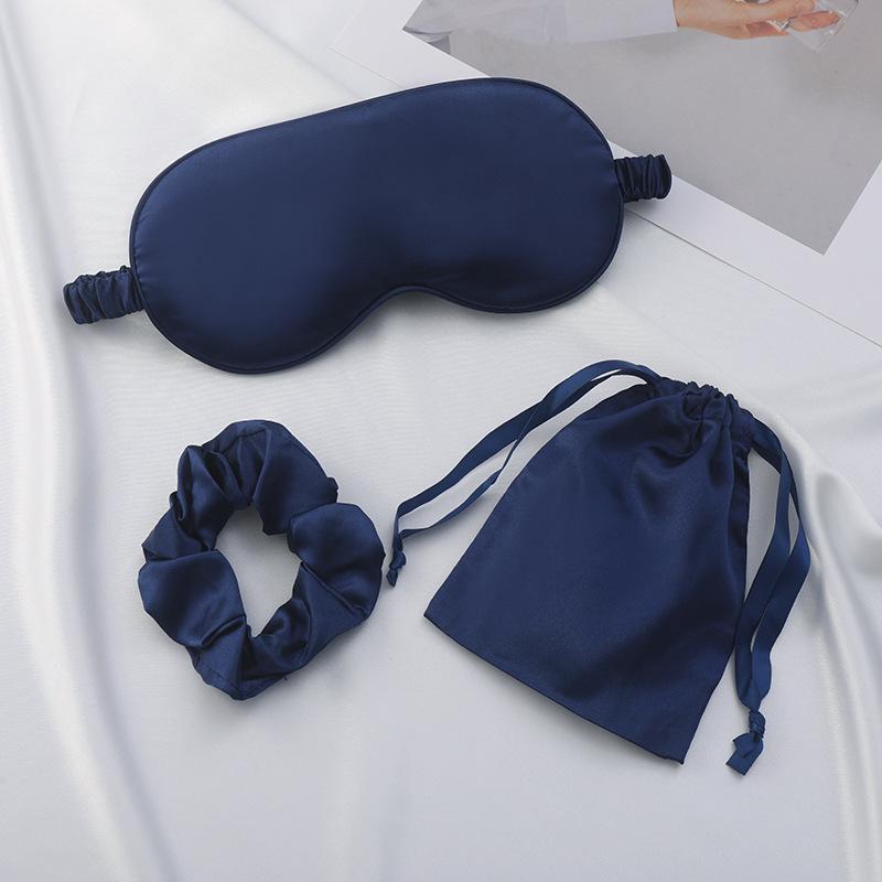 Seidenähnliches Augenmasken-Set: Stirnband, Scrunchies, Tasche - Perfektes Hochzeitsgeschenk & Begleiter für den Schlaf im Freien