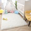 White Silk Wool Rug Pad Bedroom Living Room Children's Room Home Decor Soft and Fluffy Machine Washable Anti-slip