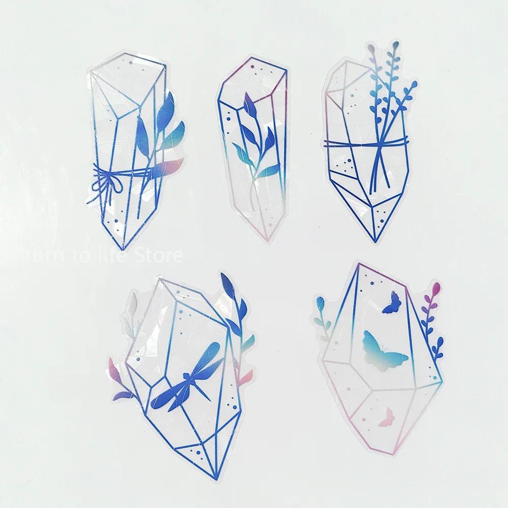 

Glass Sticker Beautiful Transparent Window Sticker Rainbow Prism Static Window Glass Decal Party Supplies