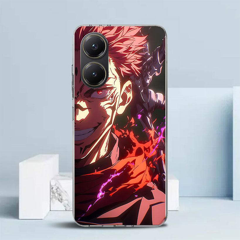 Kaisen J-Jujutsu Ryomen Sukuna Phone Case For Xiaomi Poco F7 Ultra X5 X6 X7 Pro M7 Redmi 15C 15 13C 13 12C 12 10C 10 10A 9 9C 9A