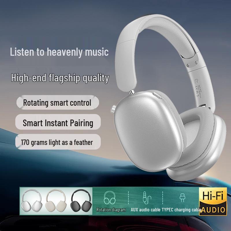 T9 Over-ear Bluetooth Headphones - No Sound Leakage, Long Battery Life, Stereo Noise Cancelling, Wireless Sports Earbuds