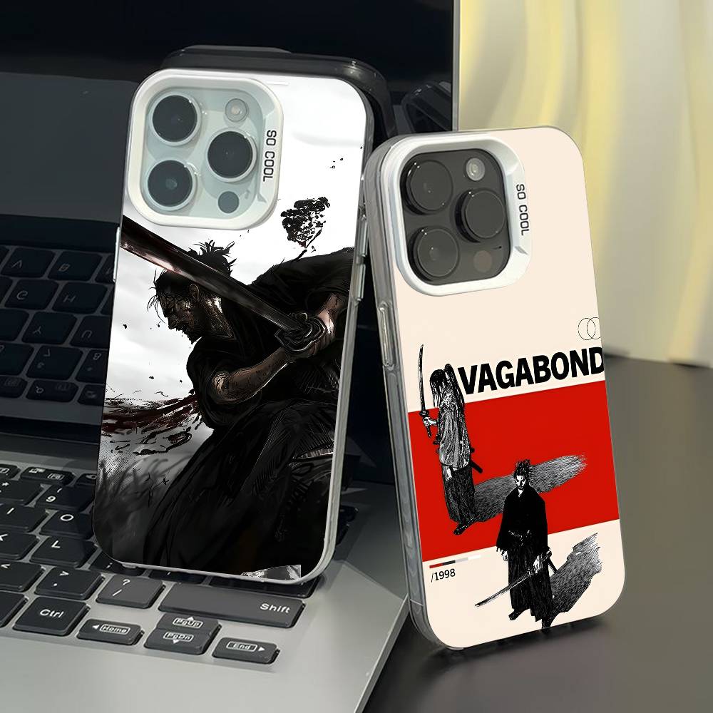 V-Vagabond phone case for iPhone 17 17Air 16 15 14 13 12 11 Pro Max Plus Colorful Silver