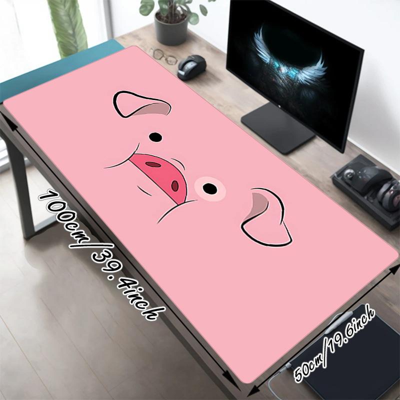 1PC piggy Oversized Mouse Pad - Non-Slip Rubber Base Perfect for Office School Esports Home Decor Desk Mat 209A