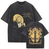 Esquie Clair Obscur Expedition 33 Vintage Washed Graphic T Shirts Men Gothic Classic Punk Short Sleeve Tshirt Unisex Streetwear