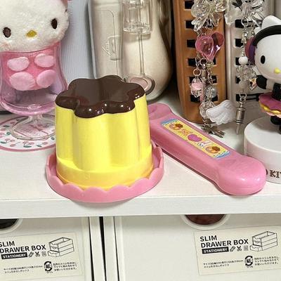 Food Feeding Pudding Feeding Toy Role Play Early Education Strawberry Pudding Toy Pretend Play House Toys Desktop Ornament Toys
