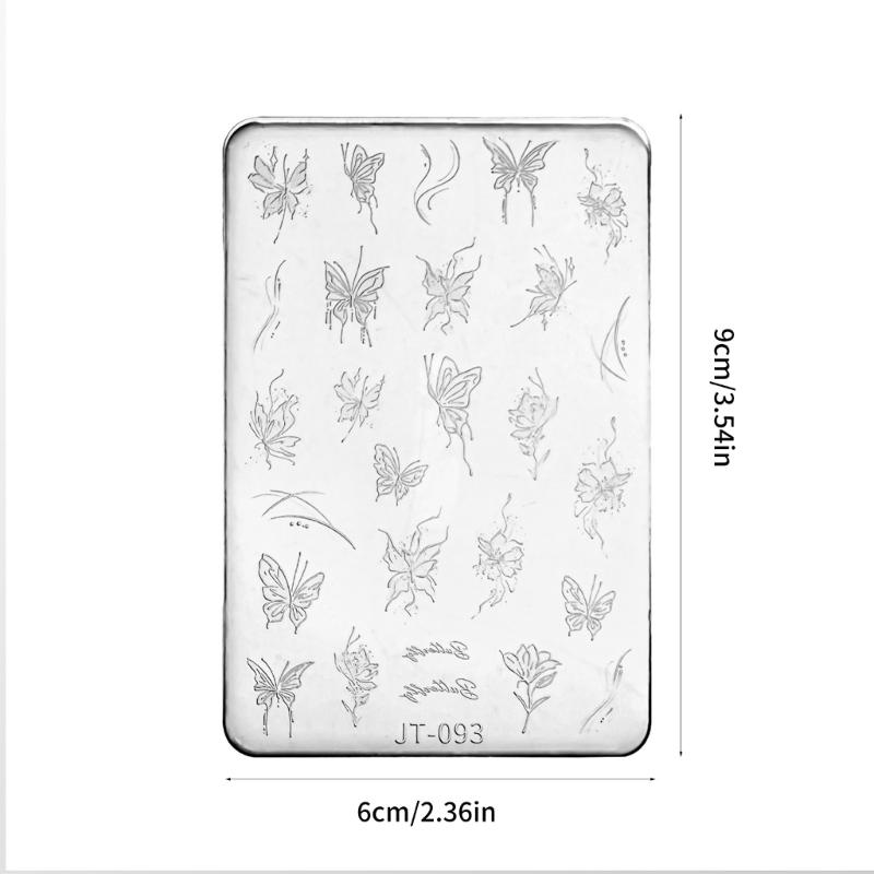 Silicone Nail Art Mold Accessory Mold Nail Decorative Mold Butterfly Shape Silicone Texture for Various Nail Types