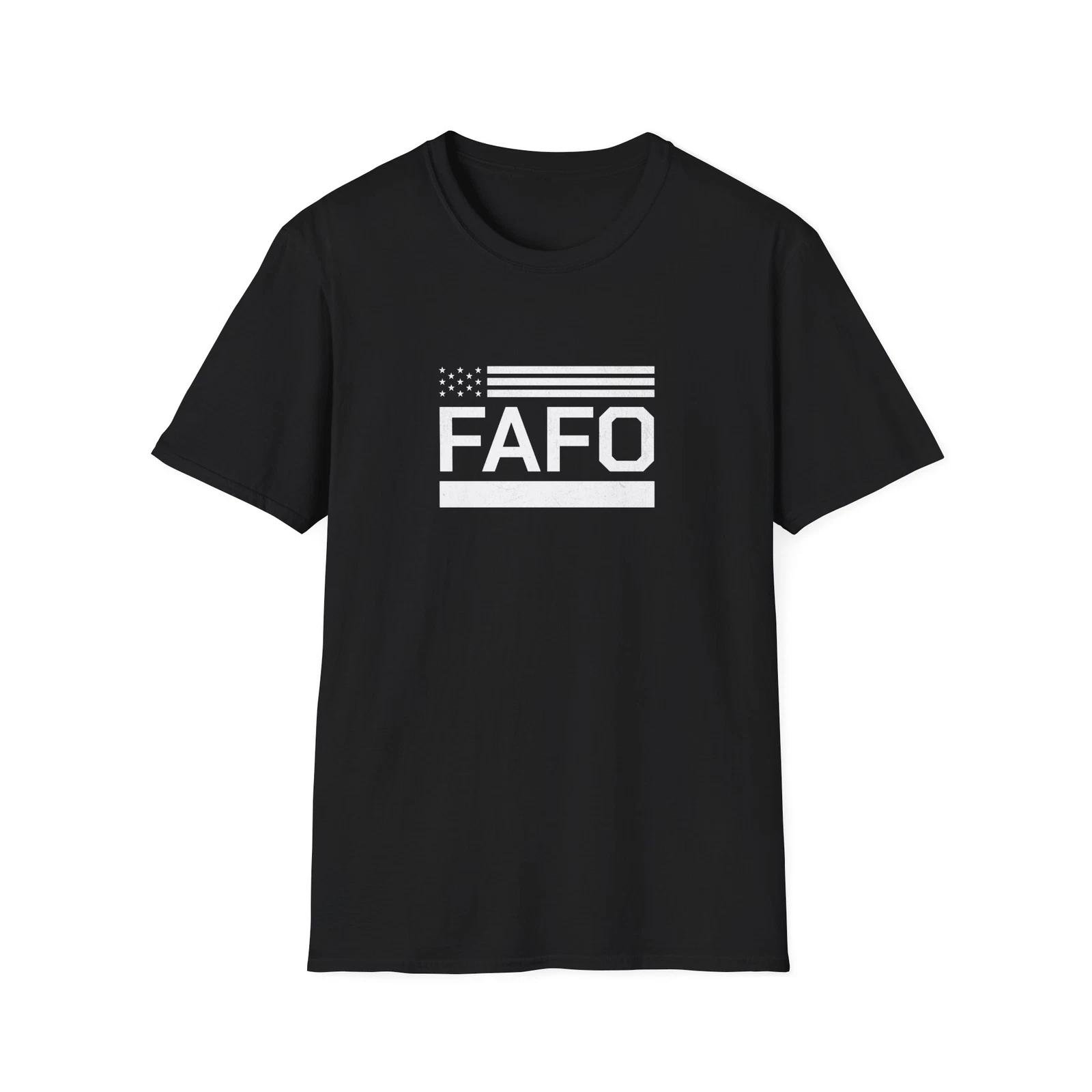 FAFO Unisex Softstyle T-Shirt, Tee, Statement Shirt, Gift for, USA. Pariotic XL