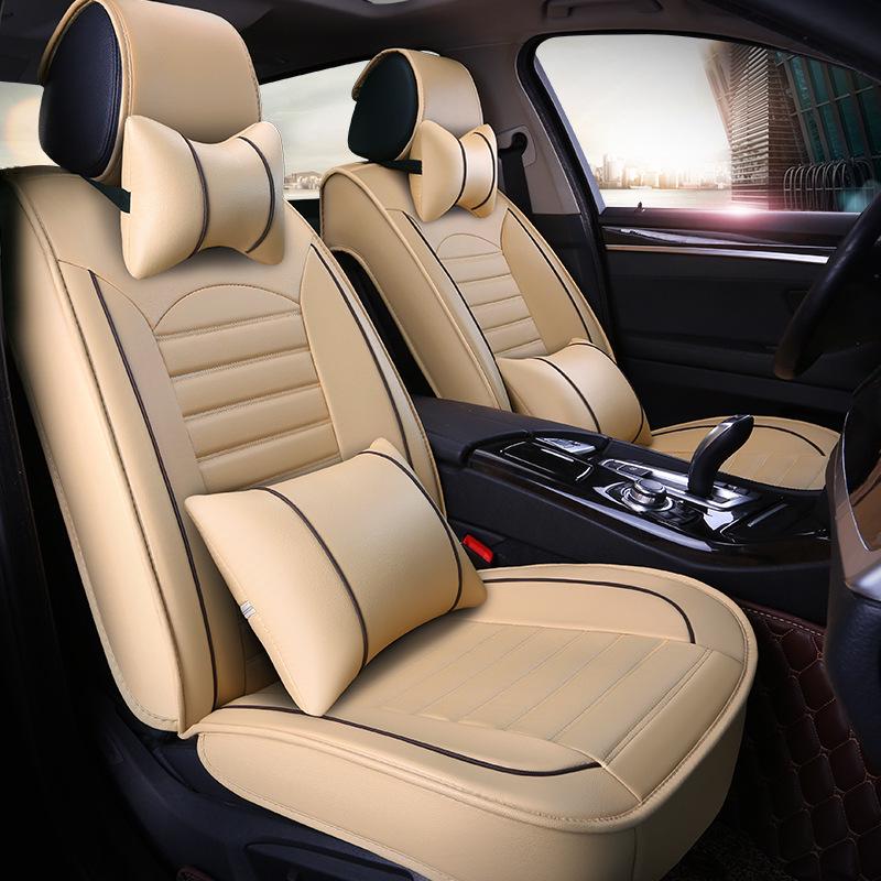 Universal 3D Full Leather Car Seat Cushion for All Seasons - Fits Sylphy, Haval H6/H2, Sagitar, Lavida, Baojun 560