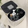 New High-end Gold Wire Women's Portable Makeup Bag with High Appearance and Large Capacity for Easy Storage,Travel Essentials