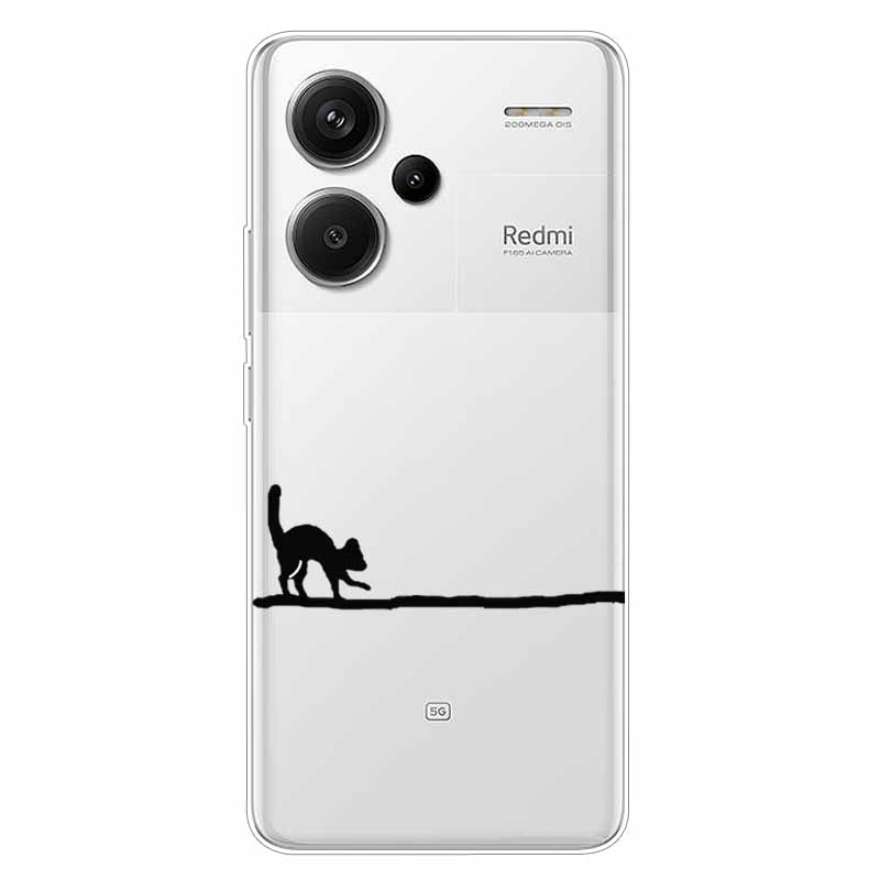 For Redmi Note 13 Pro Plus 5G Case Clear TPU Soft Back Cover for Xiaomi Redmi Note 13 Pro+ 5G Transparent Silicone Cases Funda