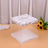 6-inch Transparent Square Single-Layer Cake Boxes (5-pack)